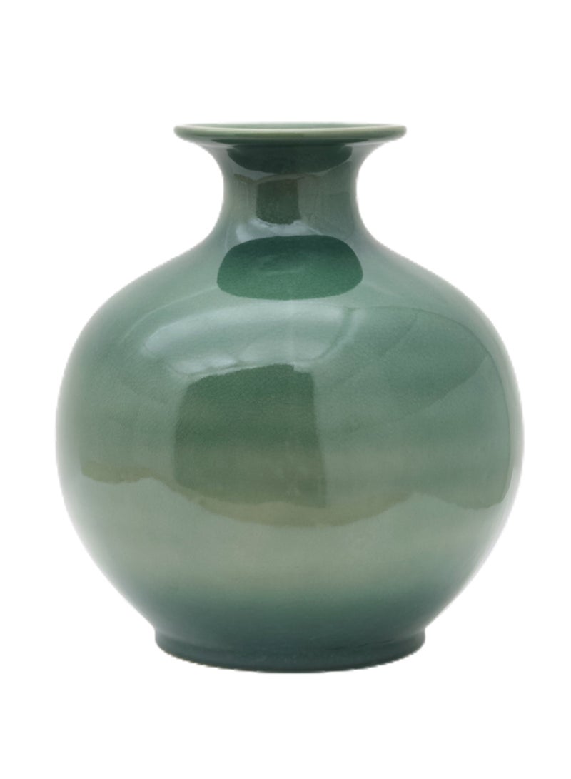 Classic Artistic Shape Ceramic Vase Unique Luxury Quality Material For The Perfect Stylish Home N13-071 Teal Green 39 x 43cm