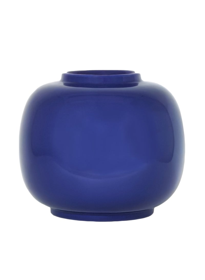 Classic Artistic Shape Ceramic Vase Unique Luxury Quality Material For The Perfect Stylish Home N13-011 Blue 26.5 x 23.5cm
