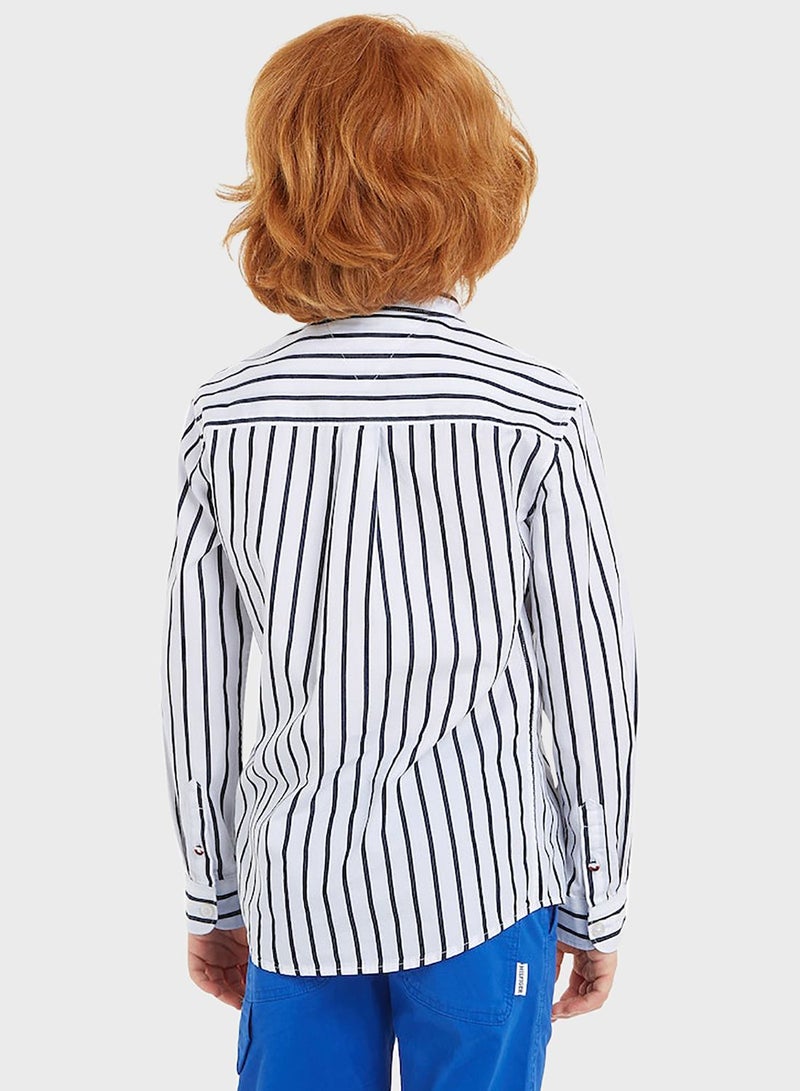 Kids Stripe Regular Shirt