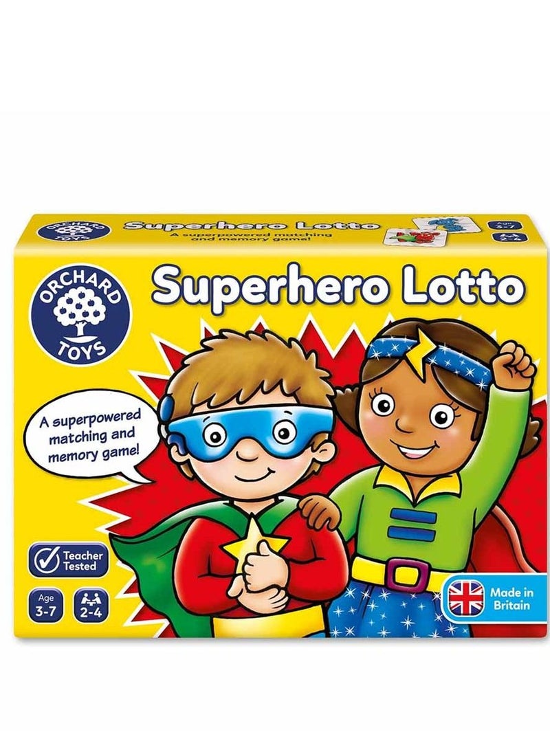 Superhero Lotto Game