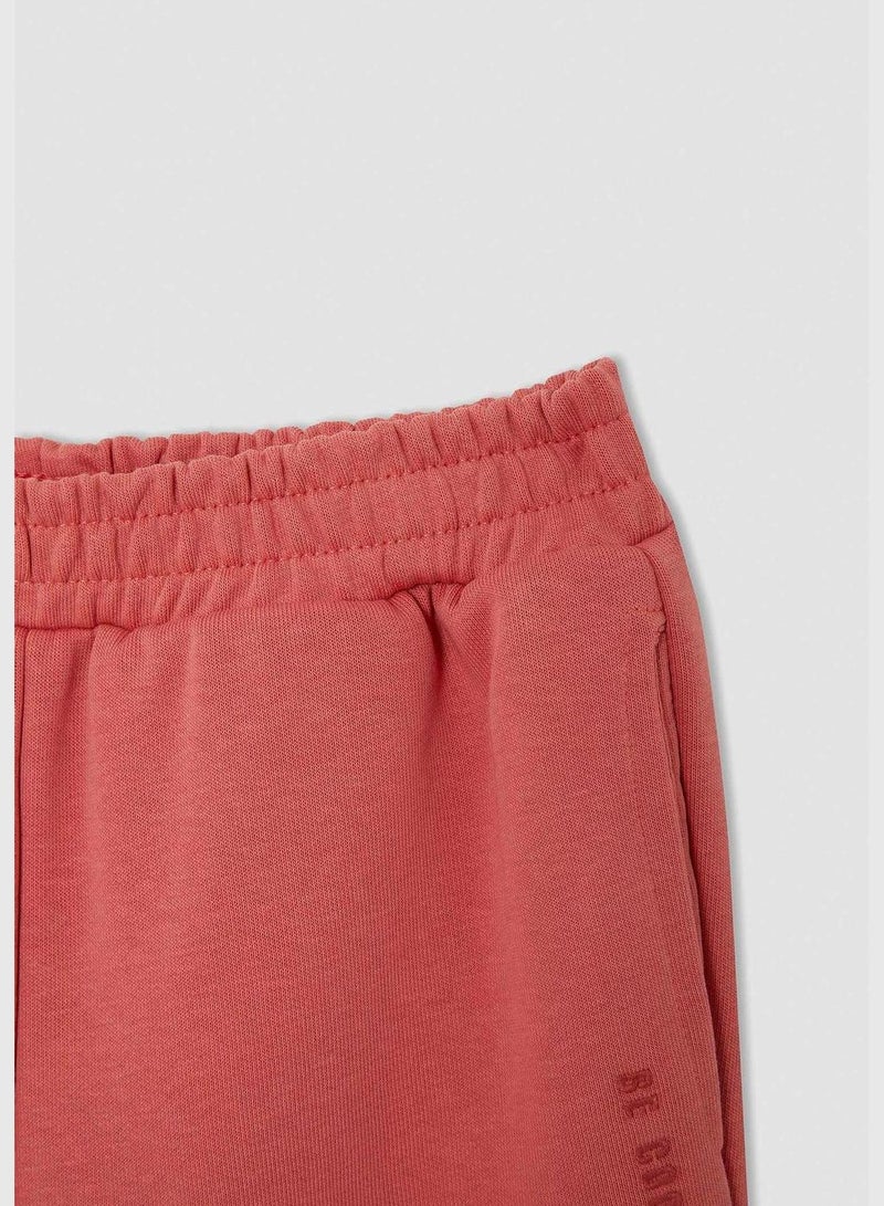 Elasticated Waist Shirred Sweatpants