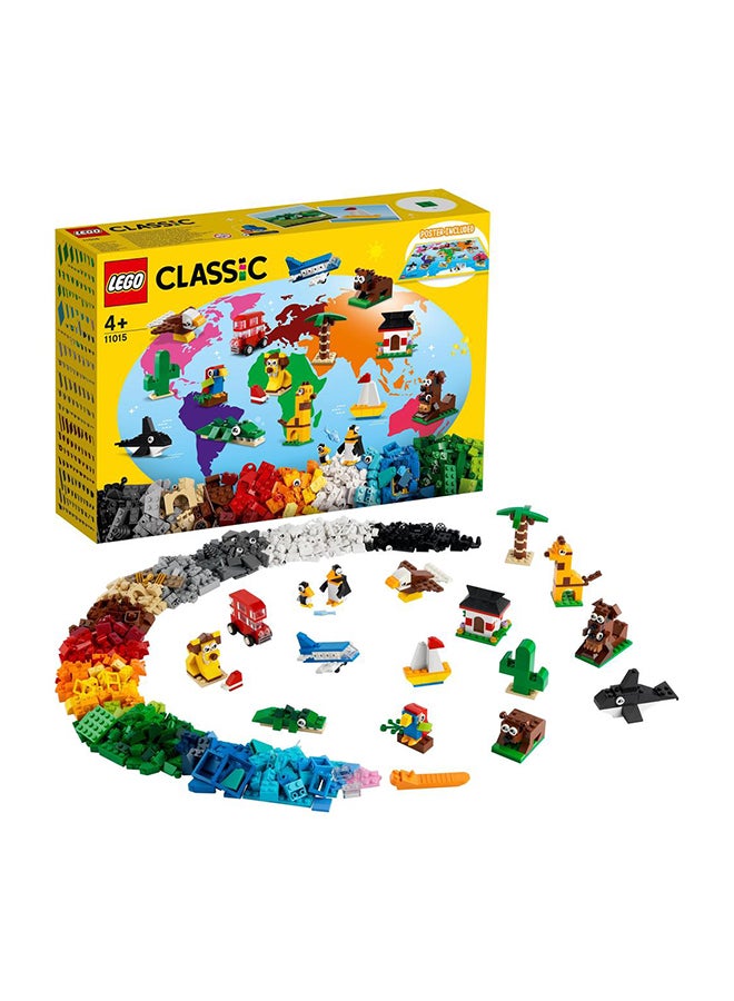 11015 Classic Around The World 11015 Building Kit; 15 Toys For Kids (950 Pieces) 4+ Years