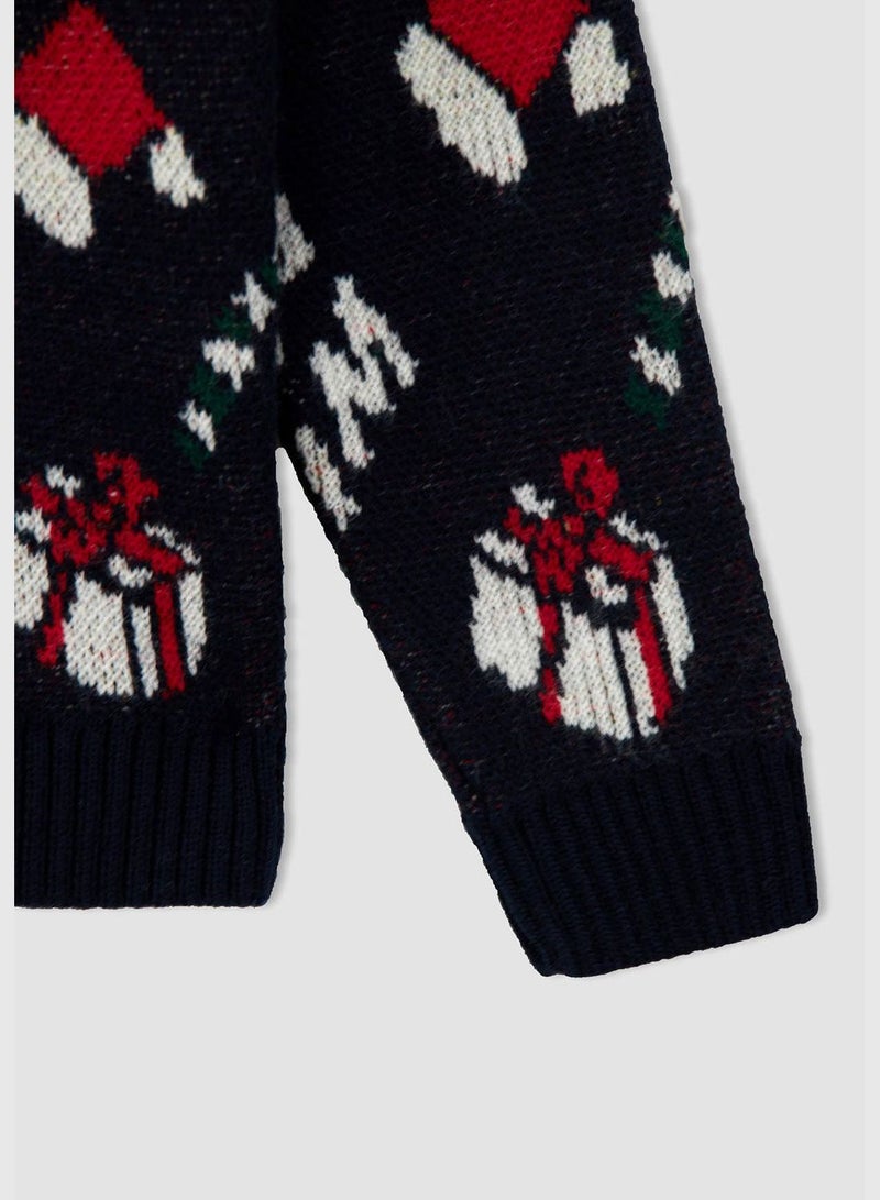 Newyear Themed Long Sleeve Knit Jumper