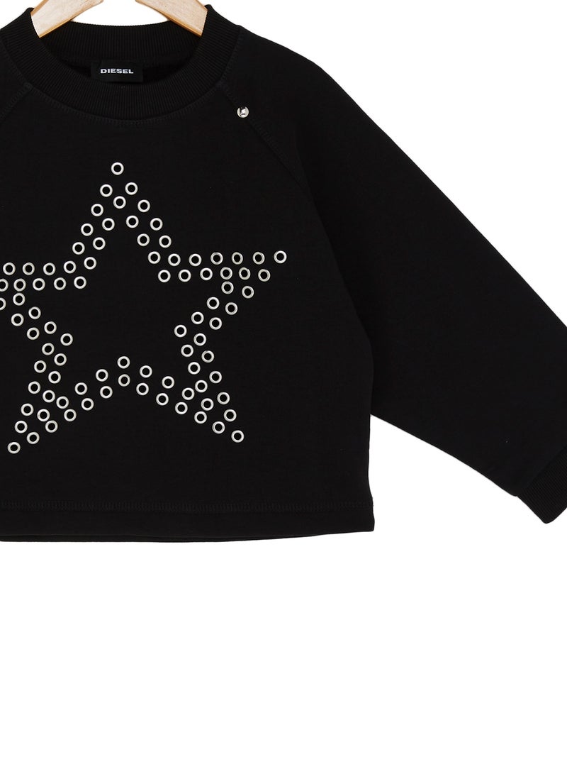 Sberty Crew Neck Sweater Black