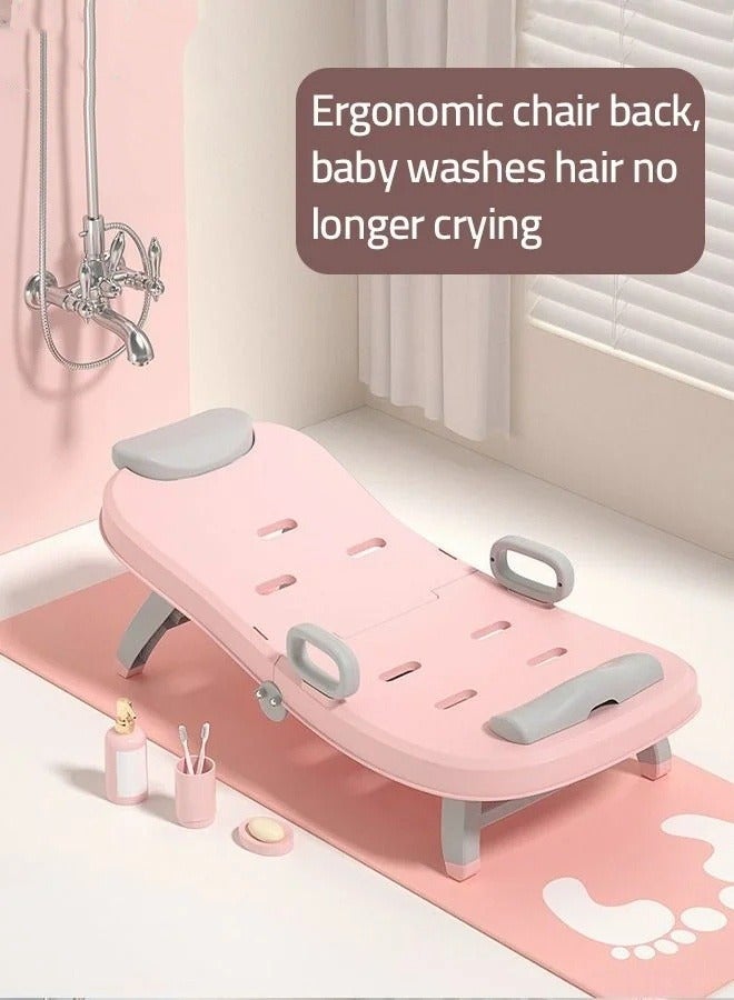 Kids Hair Rinser Salon Chair With Baby Bath Washing Hair Shower Shampoo Cup for Infants Toddler