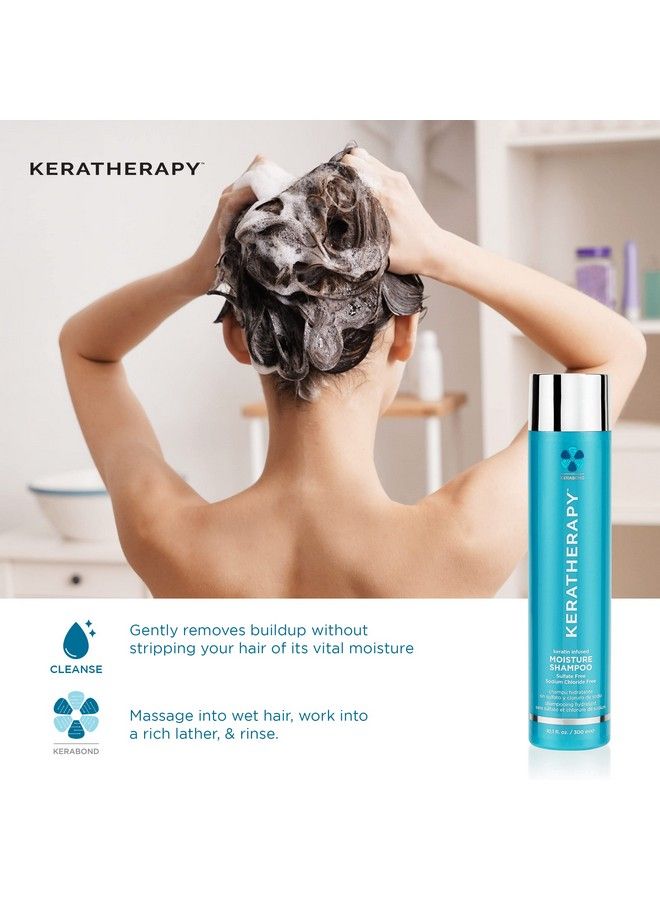 Keratin Infused Moisture Conditioner 10.1 Fl. Oz. 300 Ml  Hydrating & Moisturizing Conditioner For Dry Or Damaged Hair With Collagen Jojoba Oil & Kerabond Technology  Sulfate Free