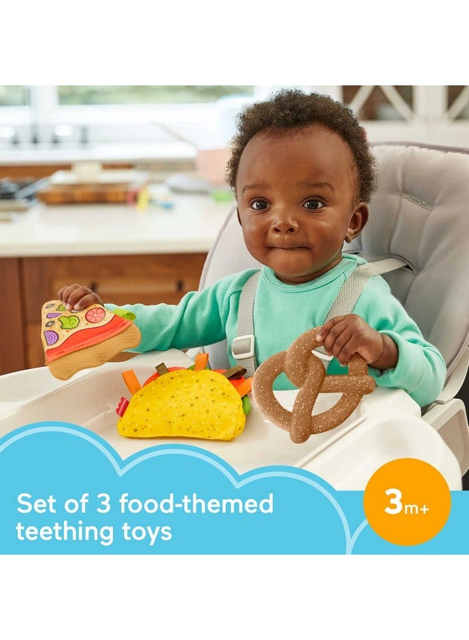 Tiny Treats Gift Set 3 Pretend Food Infant Teething Toys