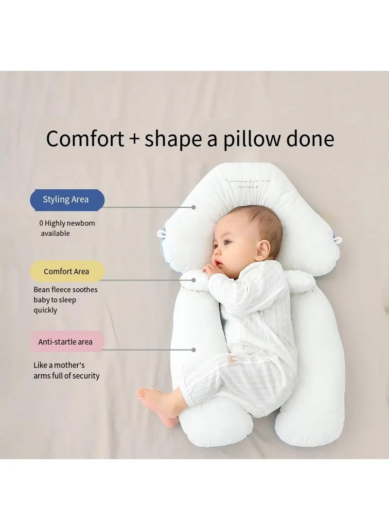 Newborn Baby Shaping Pillows Adjustable Anti-rollover Side Sleeping Pillow Positioning Soothing for 0-36 Months