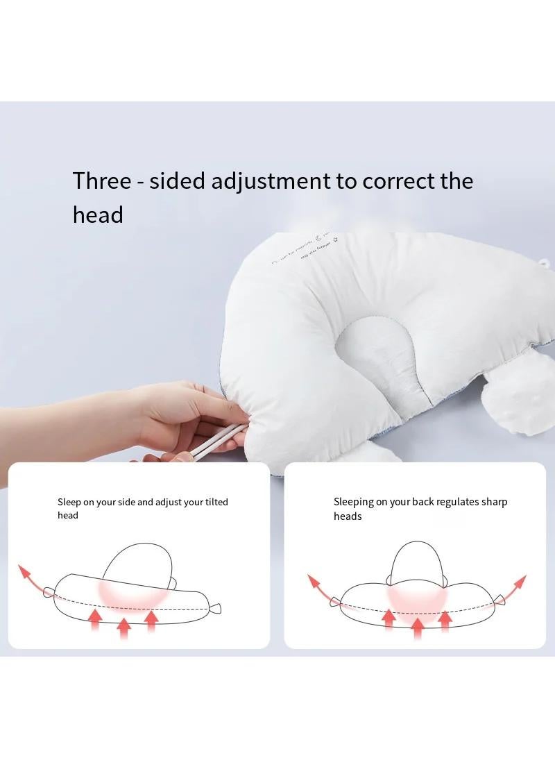 Newborn Baby Shaping Pillows Adjustable Anti-rollover Side Sleeping Pillow Positioning Soothing for 0-36 Months