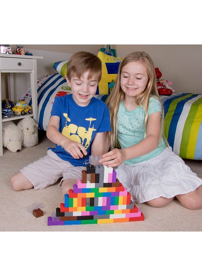 Big Briks Set  84 Pieces  12 Rainbow Colors  Compatible With All Major Brands  Large Building Blocks For Ages 3 And Up