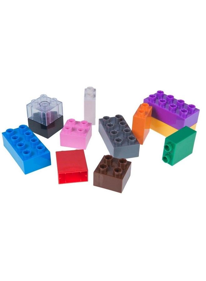 Big Briks Set  84 Pieces  12 Rainbow Colors  Compatible With All Major Brands  Large Building Blocks For Ages 3 And Up