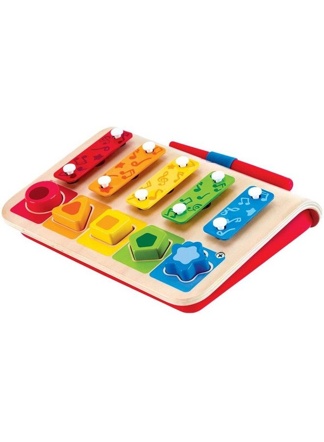 E0334 S Sorter Xylophone And Piano  Wooden Instrument Toy