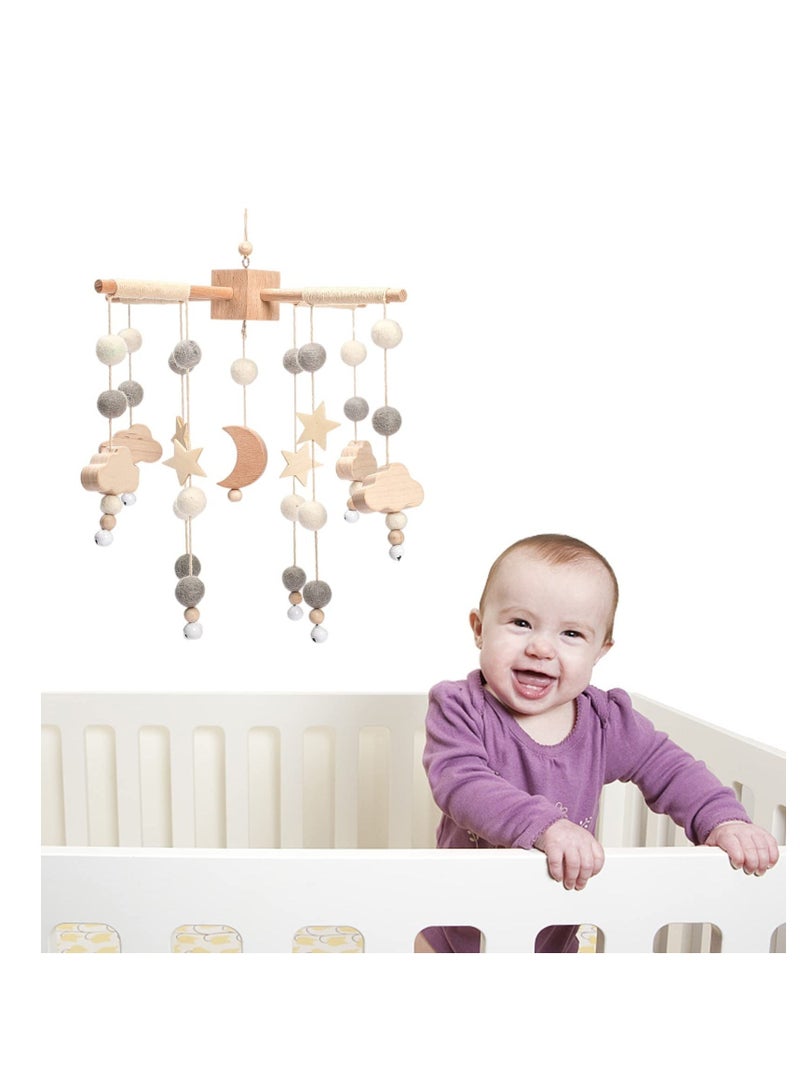 Baby Mobile for Crib | Nursery Star Moon Boys and Girls Boho Decor Shower Set Infant Bedroom Hanging Decoration