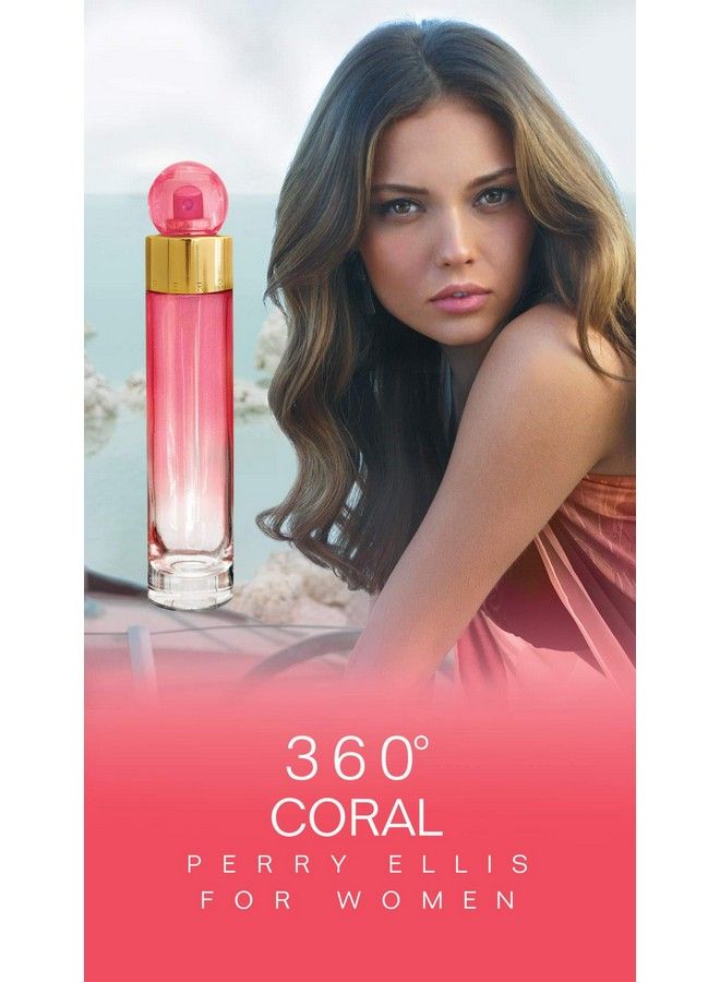 360 Coral For Women 6.8 Fl Oz Edp