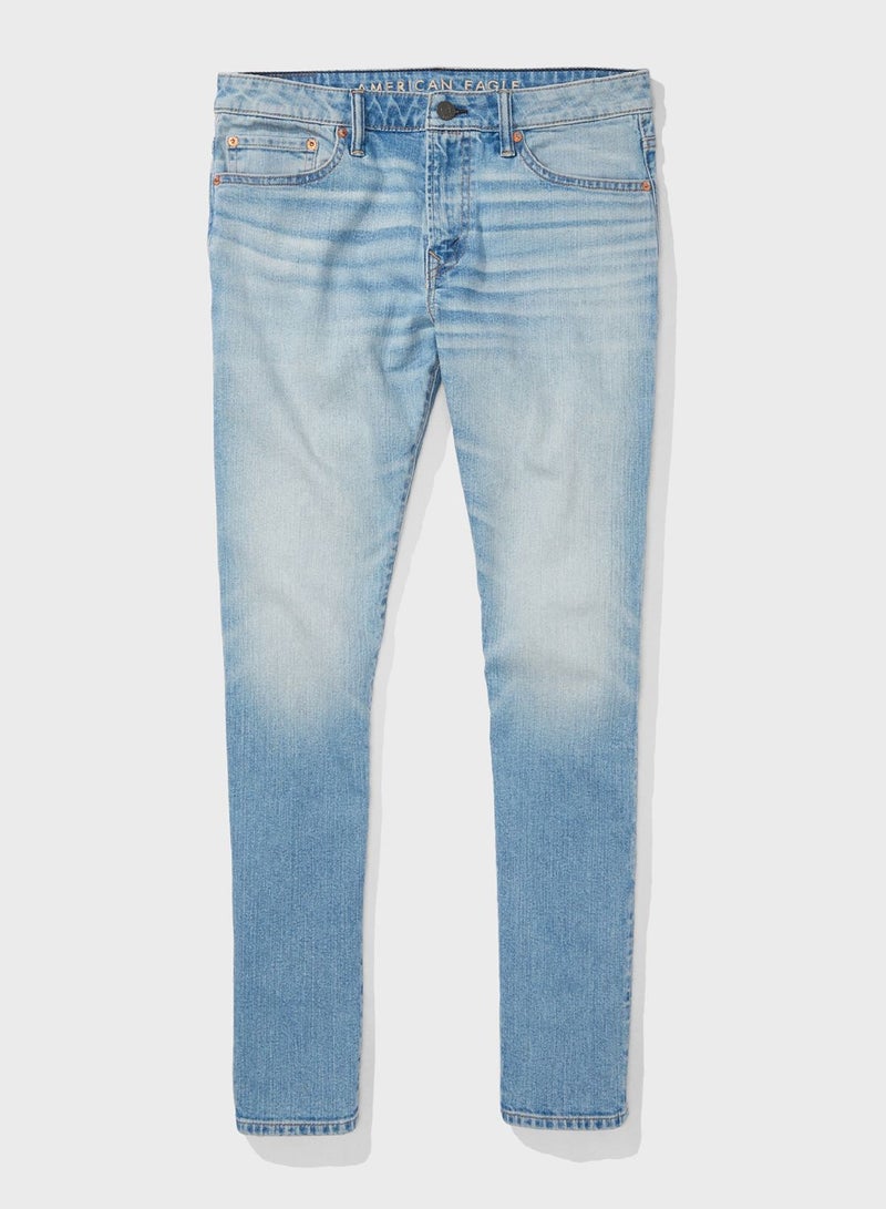 Light Wash Skinny Fit Jeans