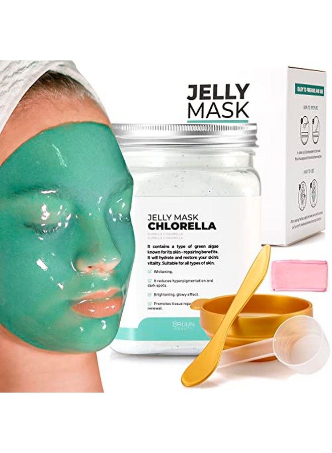 Jelly Mask Jar Chlorella PeelOff Face Care Rubber Mask  A 23 Fl Oz Skin Care Moisturizing Gel Mask Jar Spa Set For Men Women And Adults On Formal Gatherings And Events