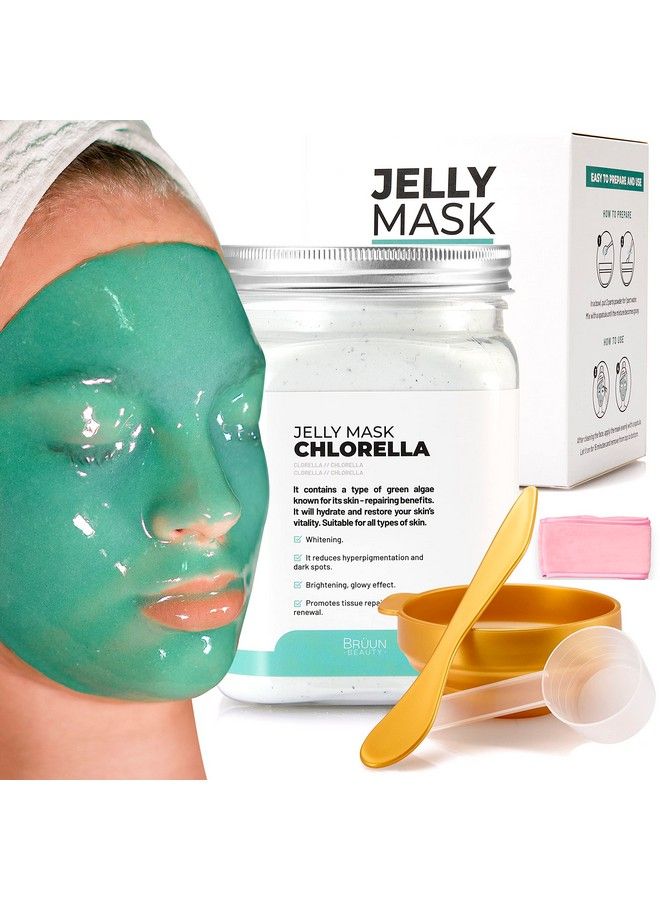 Jelly Mask Jar Chlorella PeelOff Face Care Rubber Mask  A 23 Fl Oz Skin Care Moisturizing Gel Mask Jar Spa Set For Men Women And Adults On Formal Gatherings And Events