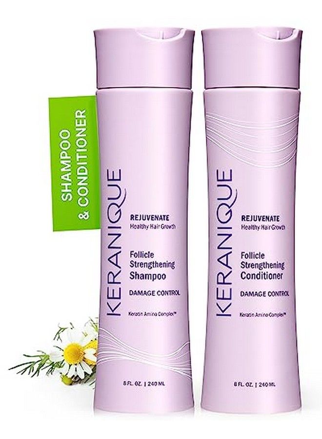 Shampoo And Conditioner For Damaged Hair  AntiBreakage Damage Control Set For Thinning Hair  Intense Repair Deep Conditioning AntiHairfall Routine WKeratin  Great For Colored Hair