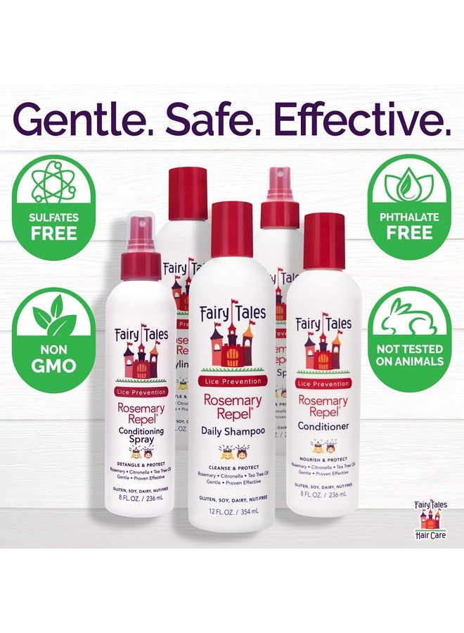 Rosemary Repel Shampoo 12Oz Conditioner 8Oz & Conditioning Spray 8Oz Trio Set