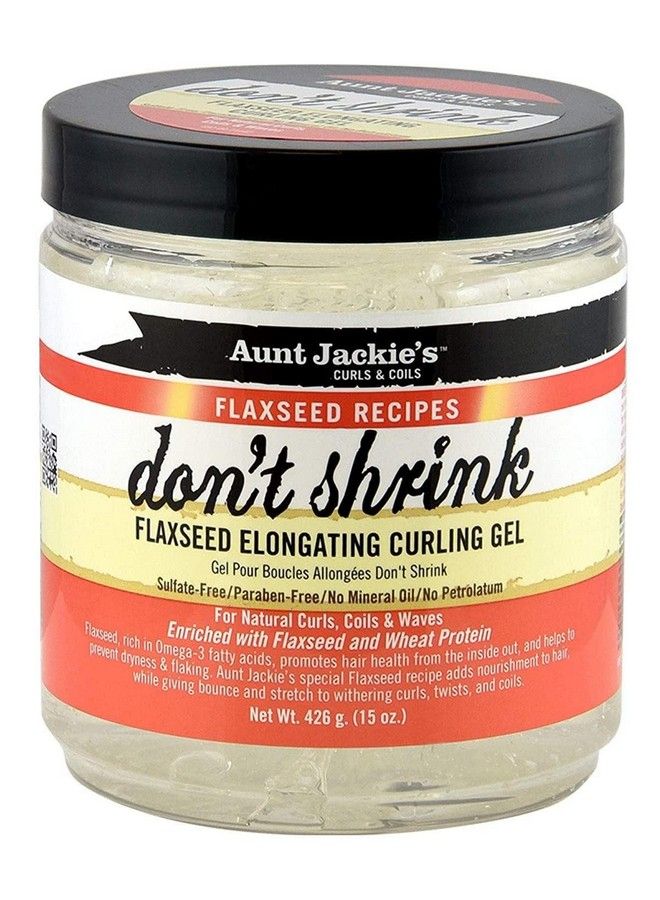Don'T Shrink Flaxseed Elongating Curling Gel 15 Oz (Pack Of 2)