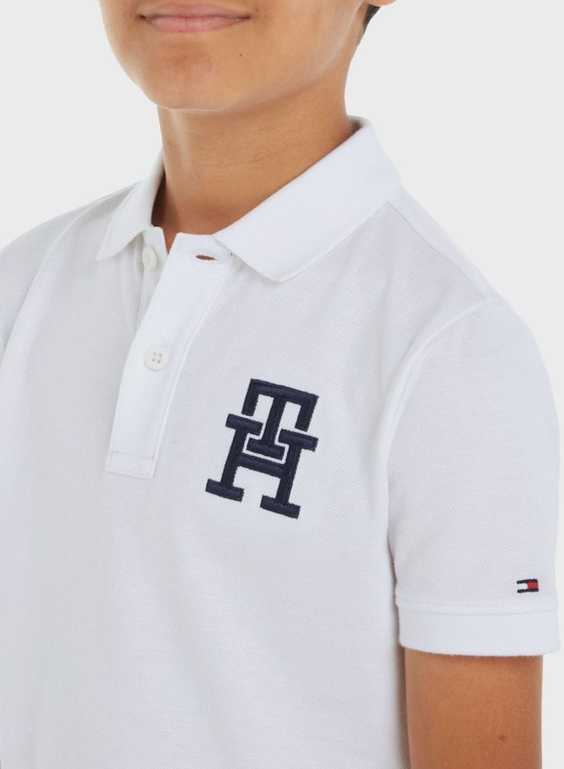 Youth Monogram Polo