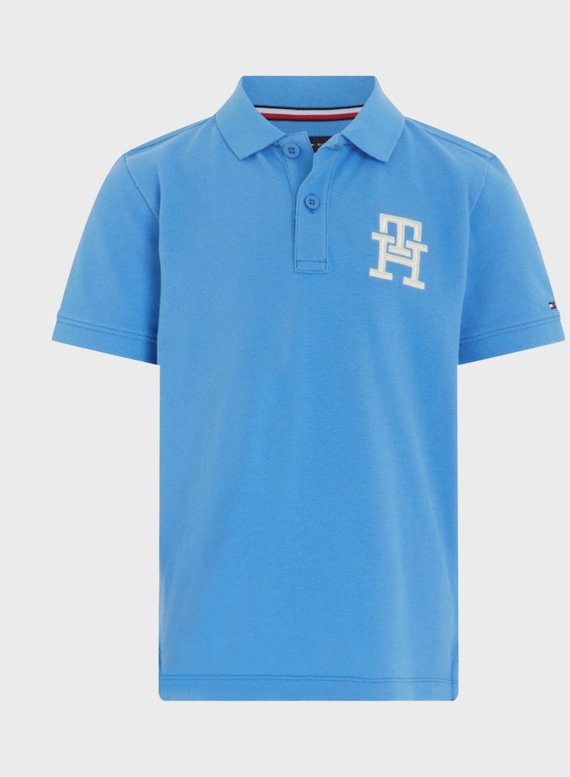 Kids Monogram Polo