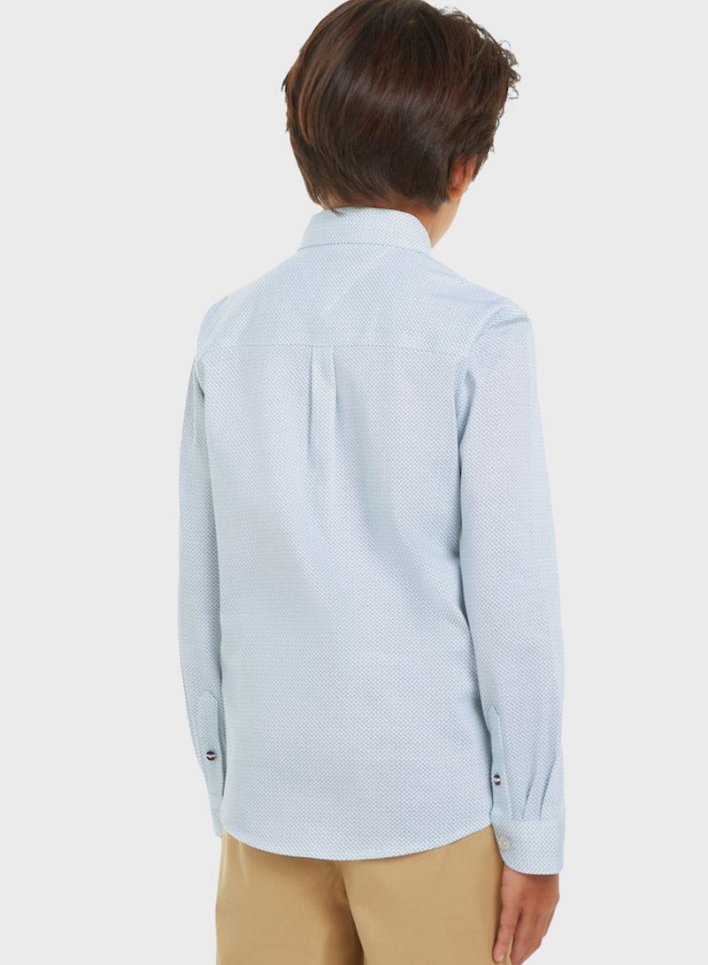 Kids Logo Slim Fit Shirt