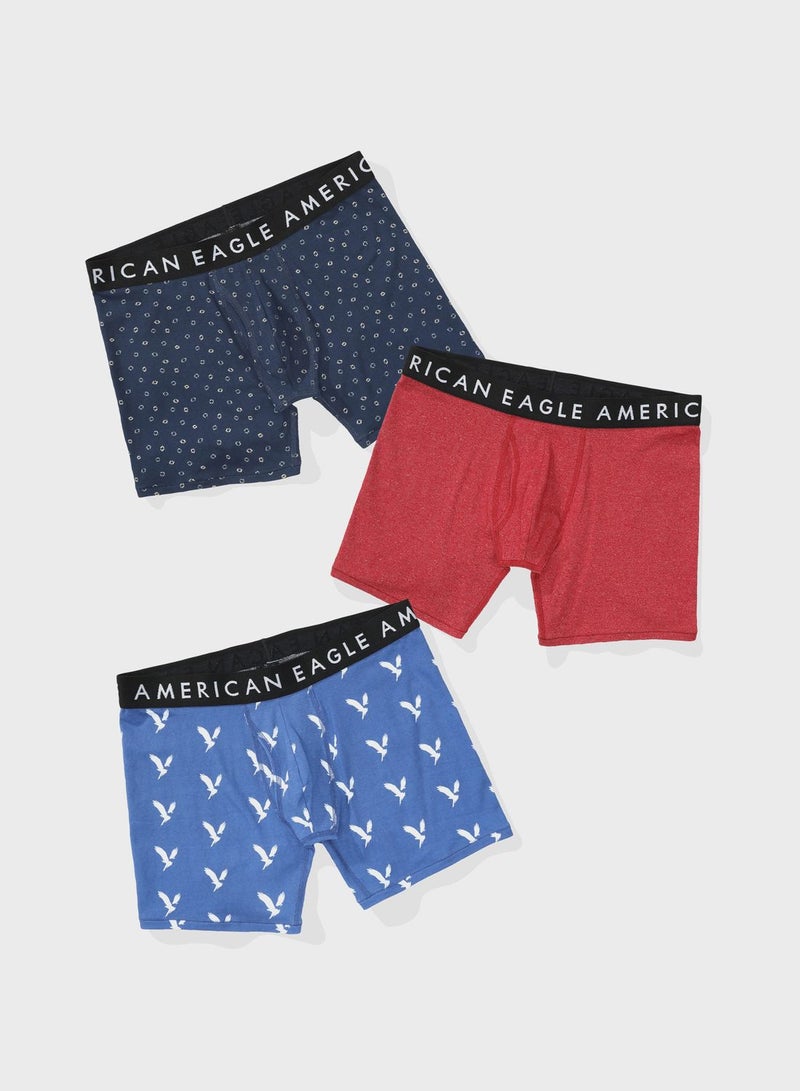 3 Pack Logo Band Trunks