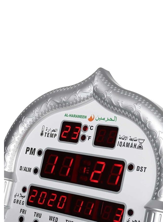 Digital LED Islamic Mosque Azan Clock For Prayer Time, All Major Cities Prayer Time, Remote Control