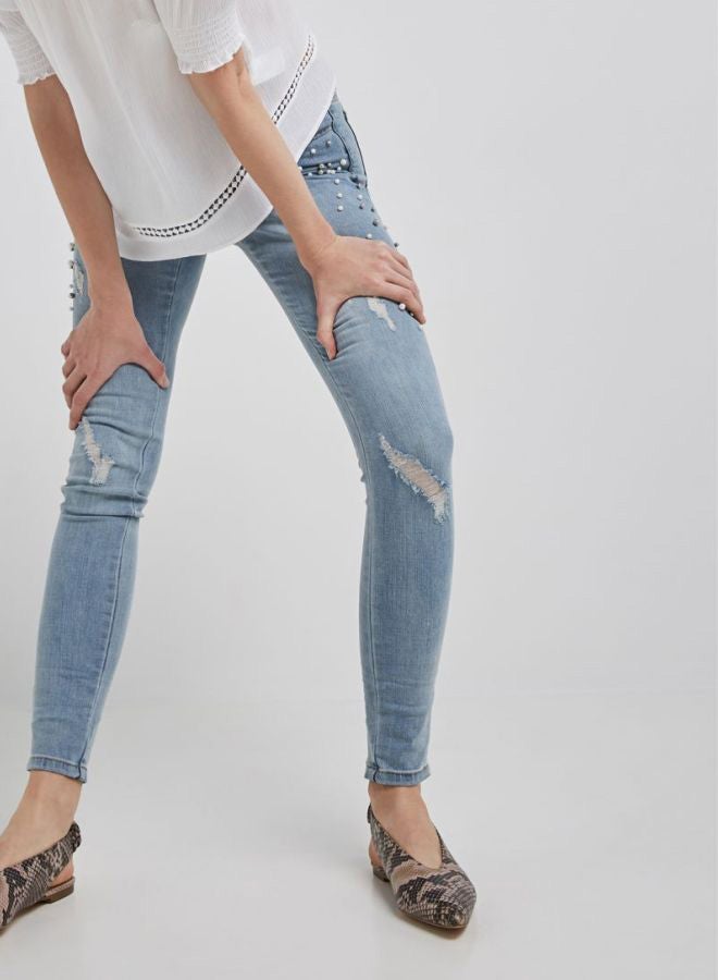 Jewel Embellished Jeans