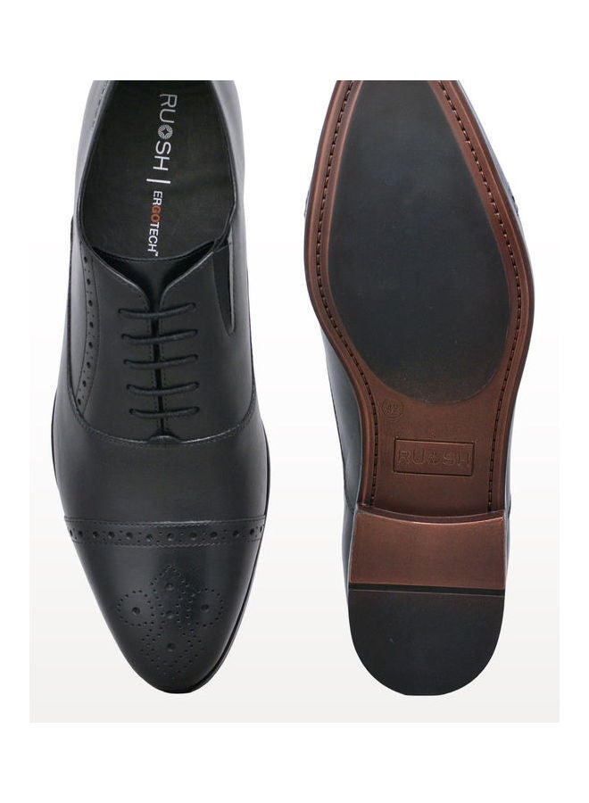 Comfortable Lace-Up Formal Shoes Black