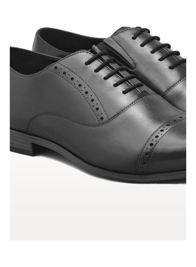 Comfortable Lace-Up Formal Shoes Black