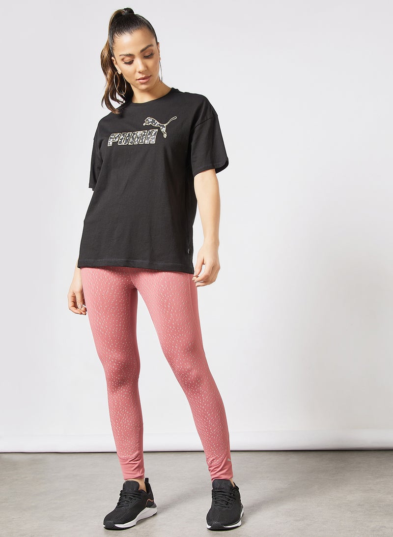 High-Waist Running Leggings Pink