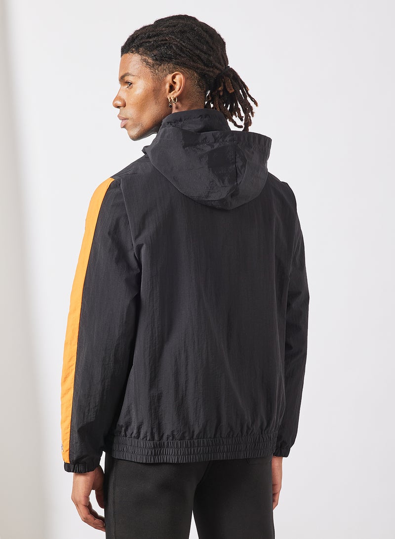 Leon Hooded Windbreaker Black