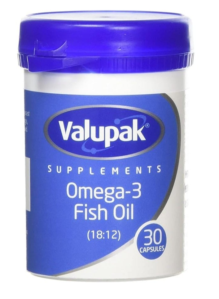 Omega-3 Fish Oil Capsules 30'S