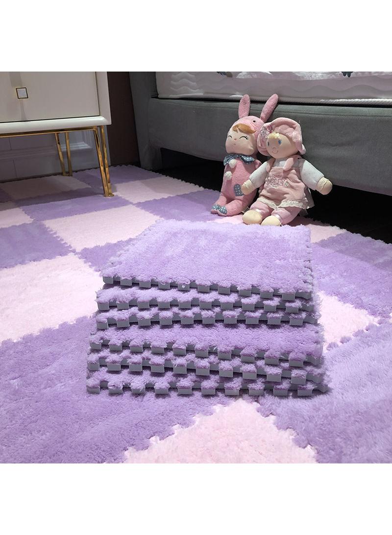 Foam Floor Mat Eva Plush Carpet Square Thickened Sports Game Mat Interlocking Carpet Plush Puzzle Soft Children'S Room Family Bedroom Living Room