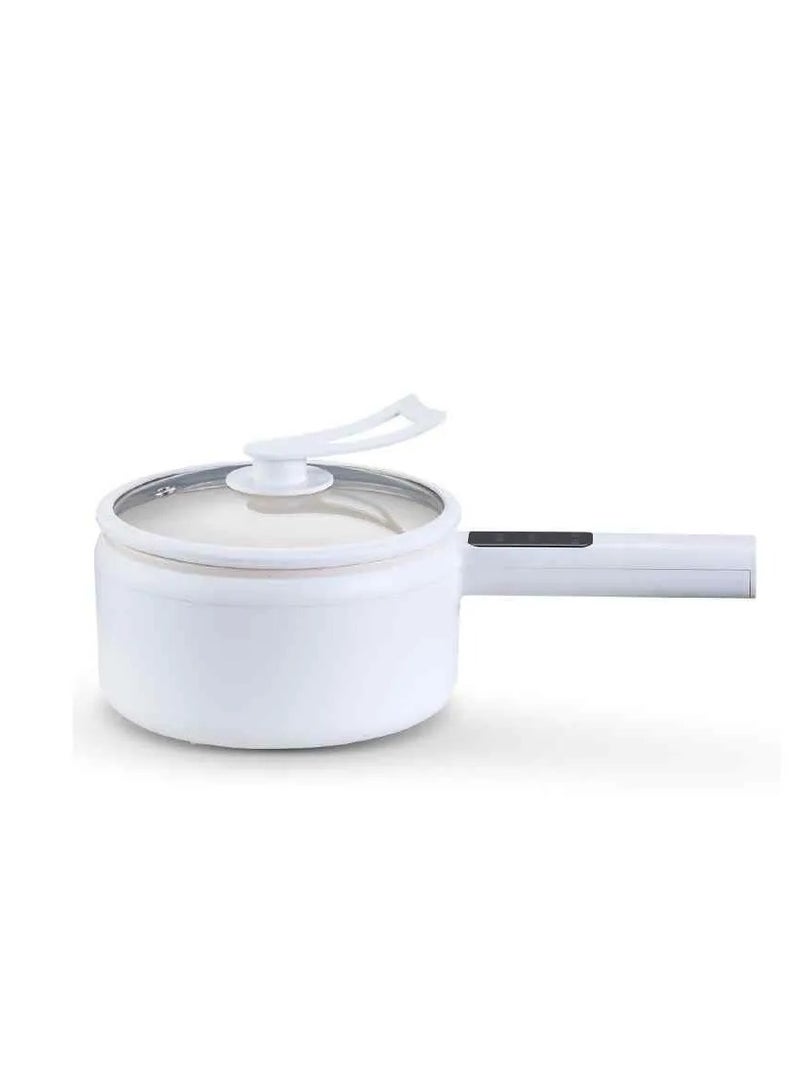Electric Hot Pot - Non-Stick Pan Mini Pot for SteakFried Rice, and More Dual Power Adjustment and Steamer Perfect for Rapid Noodles Ramen Oatmeal Soup