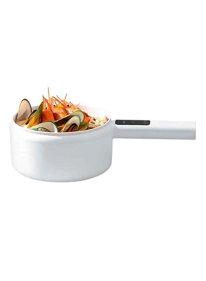 Portable Multi-function Student Colorful Mini Noodle Cooker pan Stainless Steel Electric Cooking Pot with long handle