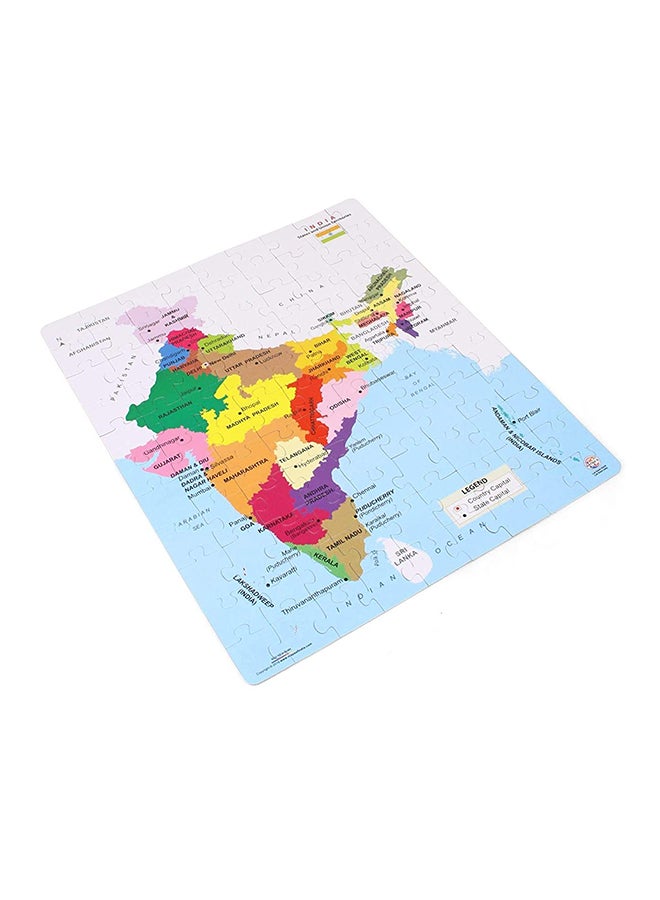 99-Piece India Map Jigsaw Puzzle