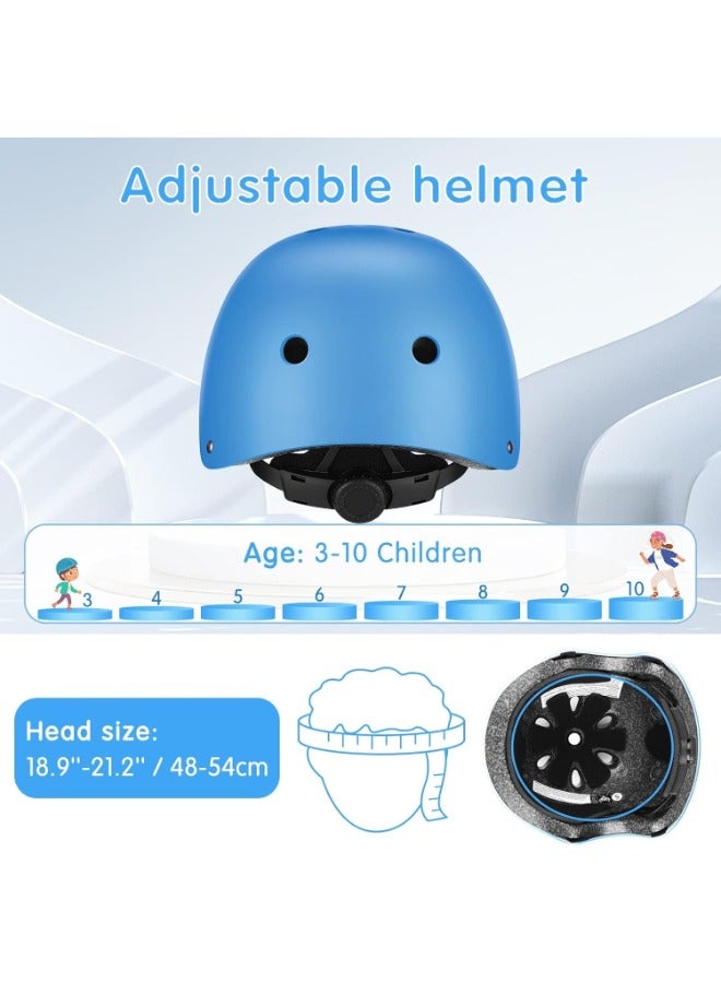 Top-rated 7-in-1 Kids Bike Helmet Set | Adjustable Safety Gear for Cycling, Skating, Skateboarding | Premium Protection for Boys and Girls (Ages 3-10) | Breathable, Easy-Clean, Strong Impact.