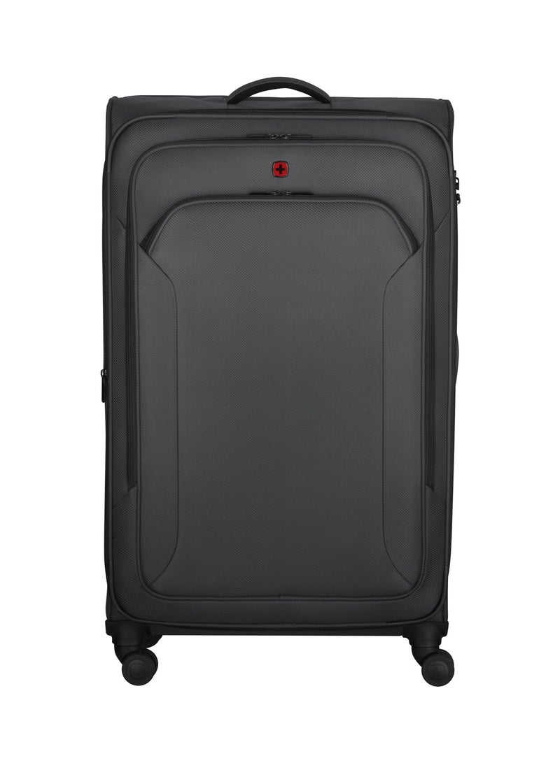 Wenger Vibrave 81cm Large Softcase 4 Double Wheel Expandable Check-In Luggage Trolley Anthra - 612556