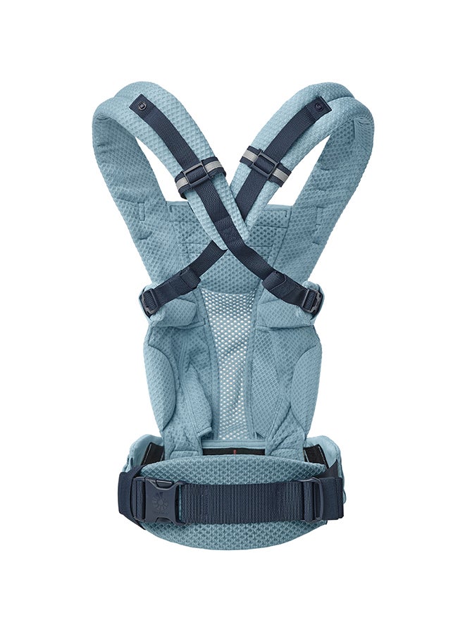 Omni Breeze All Carry Positions Breathable Mesh Baby Carrier Newborn To Toddler With Enhanced Lumbar Support And Airflow (7 - 45 Lb), Slate Blue