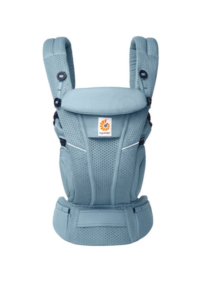 Omni Breeze All Carry Positions Breathable Mesh Baby Carrier Newborn To Toddler With Enhanced Lumbar Support And Airflow (7 - 45 Lb), Slate Blue