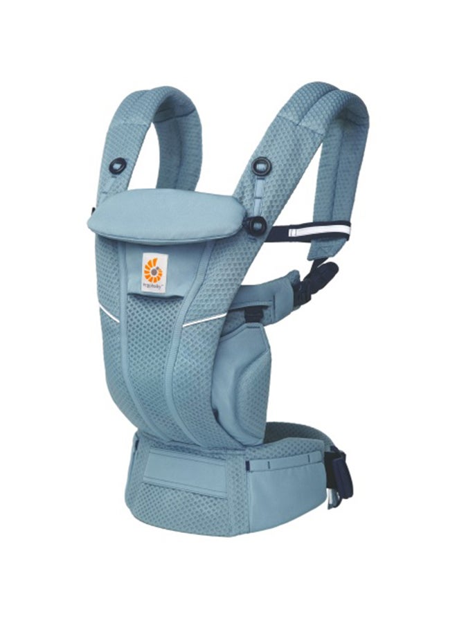 Omni Breeze All Carry Positions Breathable Mesh Baby Carrier Newborn To Toddler With Enhanced Lumbar Support And Airflow (7 - 45 Lb), Slate Blue