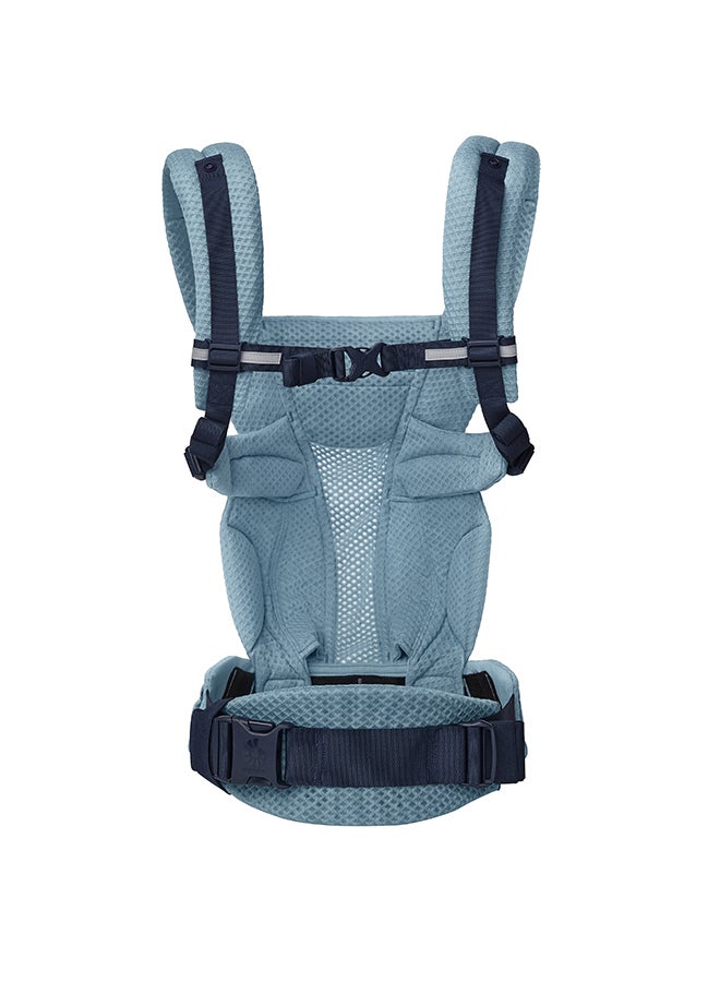 Omni Breeze All Carry Positions Breathable Mesh Baby Carrier Newborn To Toddler With Enhanced Lumbar Support And Airflow (7 - 45 Lb), Slate Blue