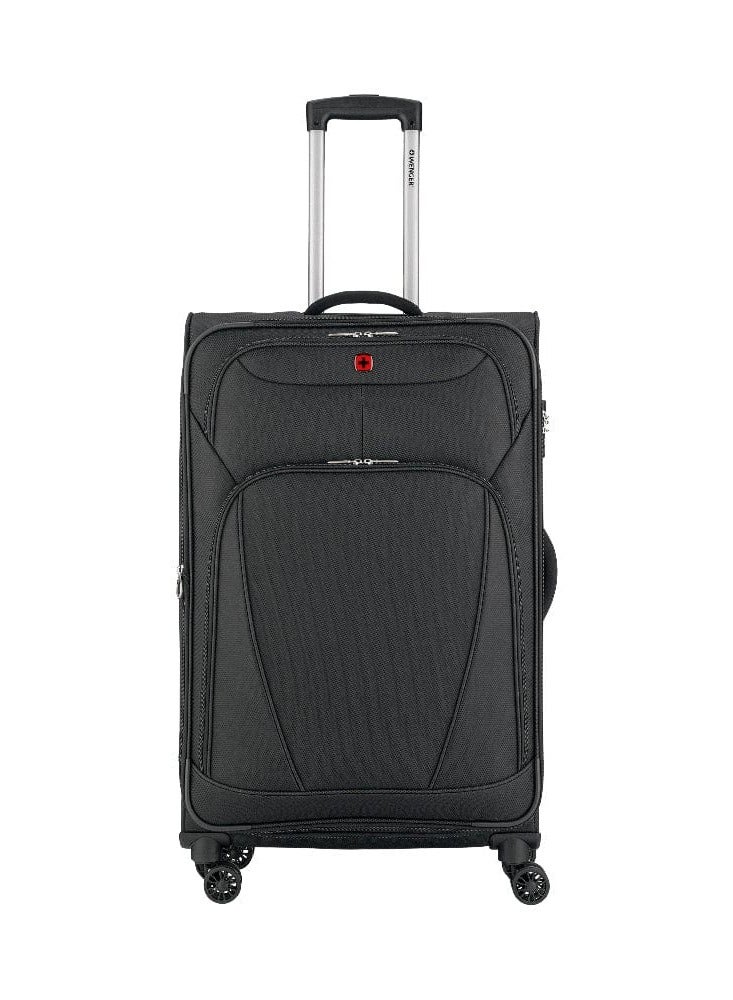 Wenger Beaumont Lite  Medium Softside Expandable 80cm Check-In Luggage Trolley Black - 612383
