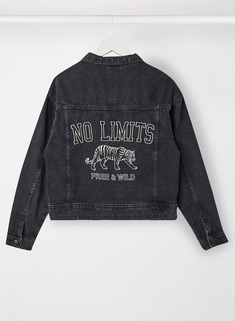 Youth Embroidered Detail Jacket