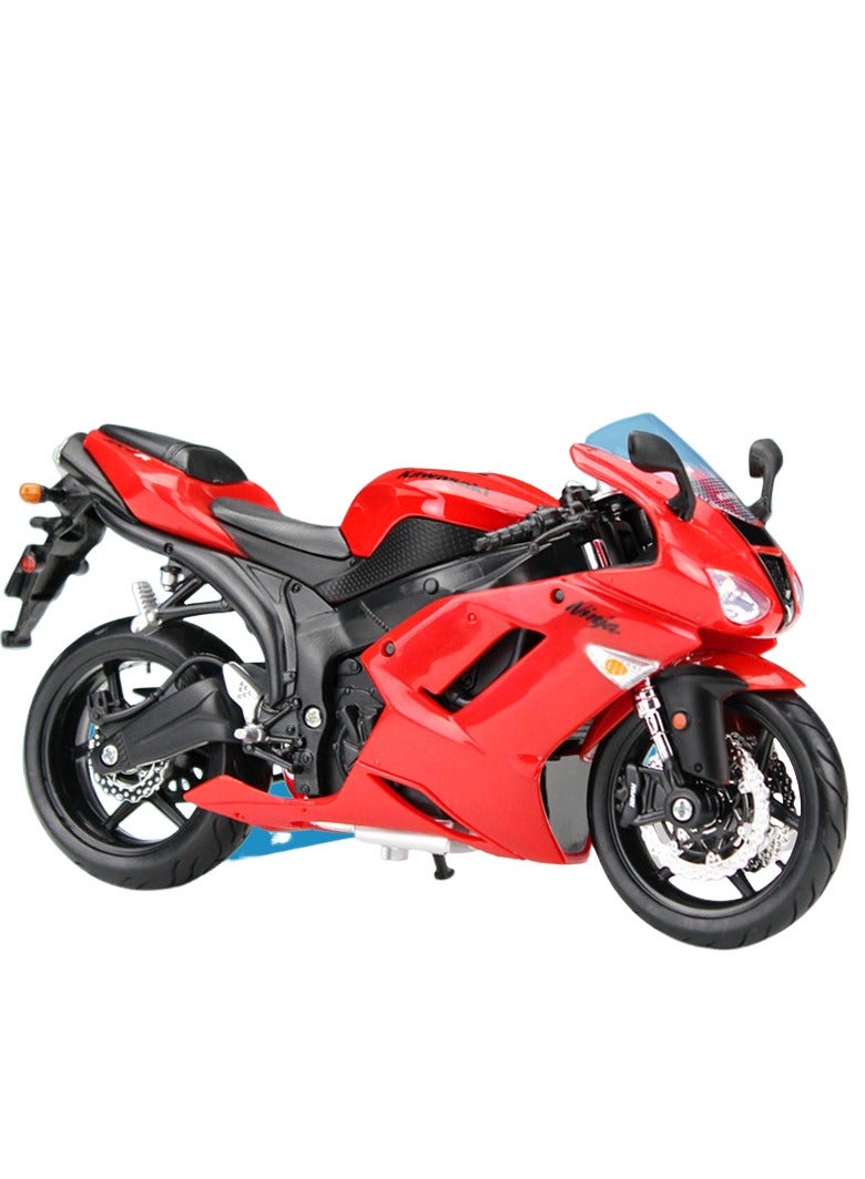 Attractive Design Kawasaki Ninja Diecast Scale Collectible Model Highway Motorcycles ZX-6R 17X6X9Cm