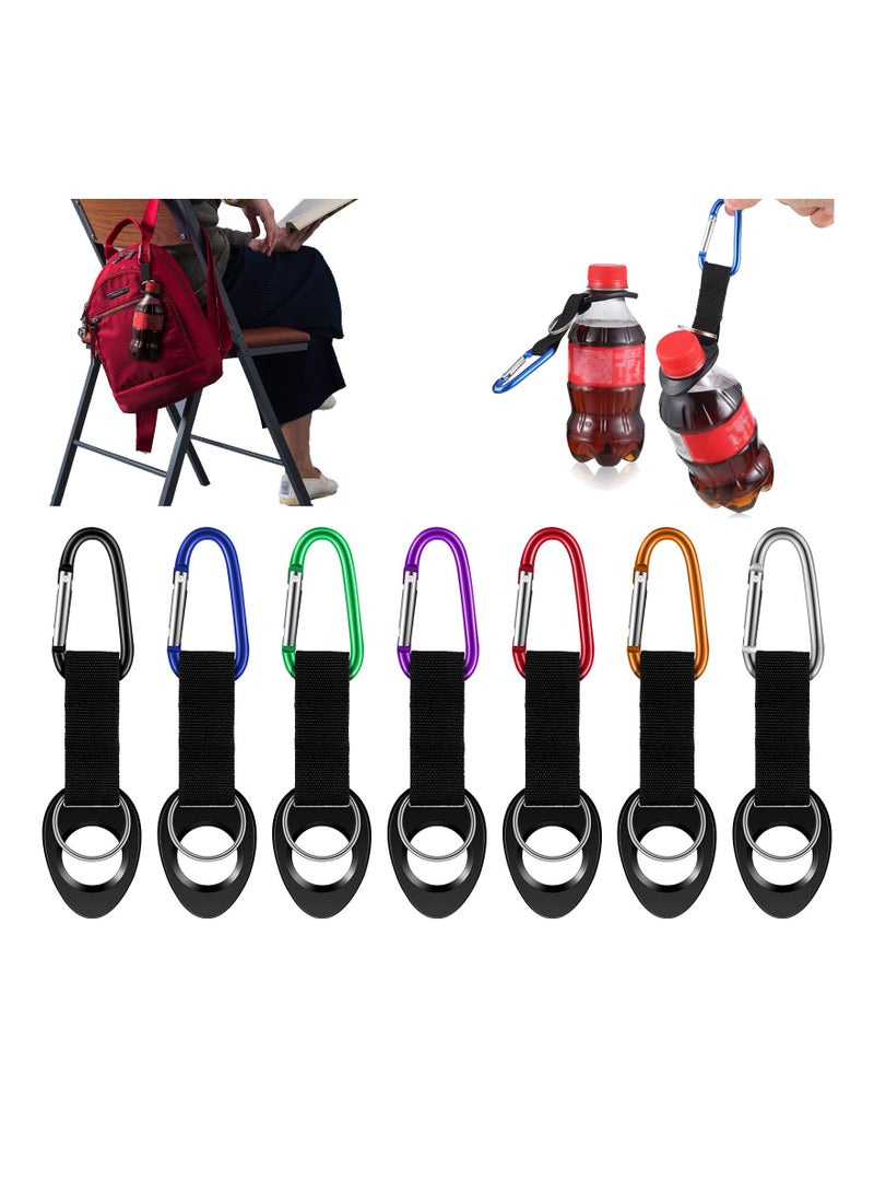 7 hanging water bottle holder with silicone rubber outdoor buckle