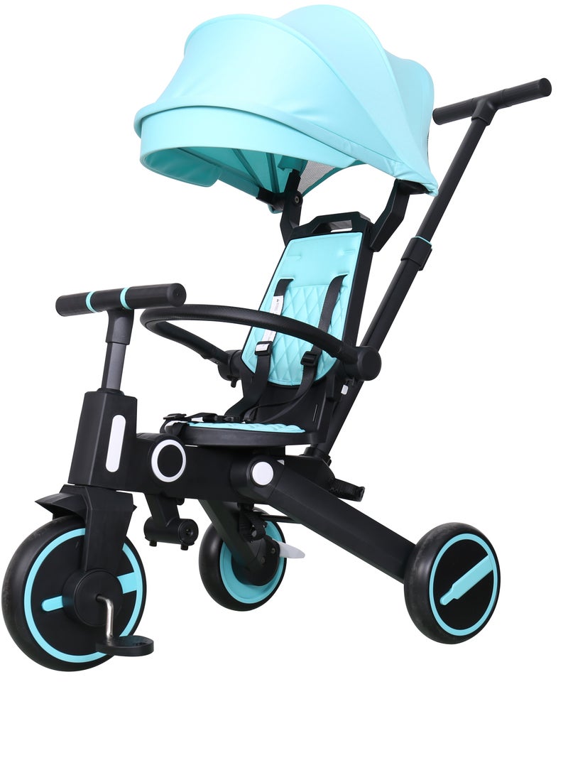 The tricycle is perfect for your child's comfort. Multi-functional stroller